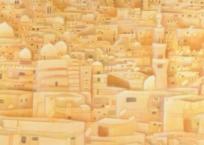 Cairo, 2007, Acryl on canvas, 110,5 x 210,5 cm