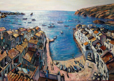 Port d'Oger, oil on canvas, 97 x 146 cm