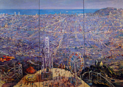 BCN Triptico, oil on canvas, 196 x 291 cm