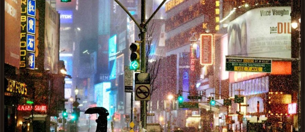 Christophe JACROT | Times Square Snow Show, 2011, Lambda Color Photograph, 160 x 240 cm